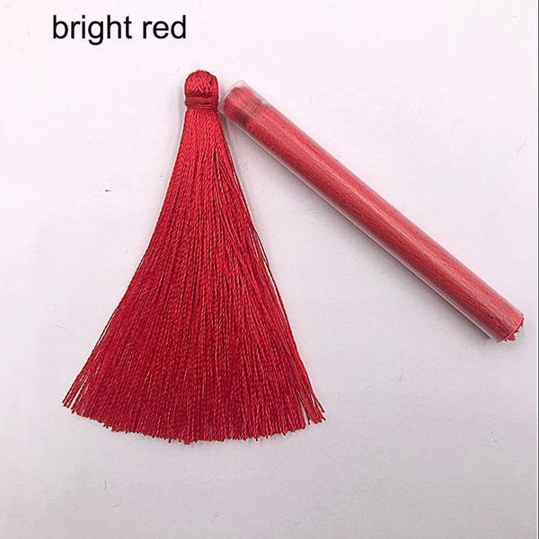 

selling 5pcs lot 65mm silk tassel fringe sewing bang tassel trim handmade curtain tassel for craft jewelry diy graft making h jllver
