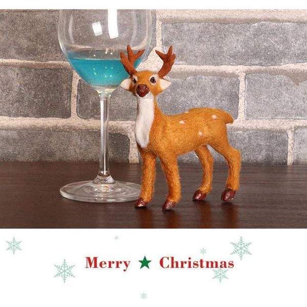 

elk reindeer deer doll xmas plush simulation christmas decorations for home new year gifts