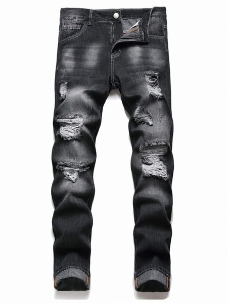 

men slant pocket ripped jeans x8tk#, Blue