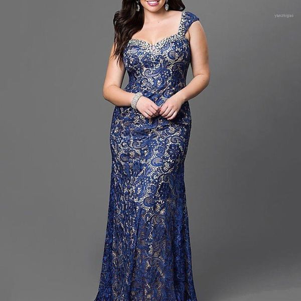

women cocktail dresses long mermaid plus size lace sleeveless floral hollow floor-length blue elegant party dress summer1, White;black