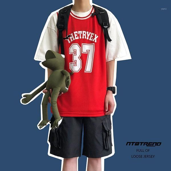 

2020 spring and summer new chinese style men' comfortable high-quality sports jersey loose casual large size vest1, White;black