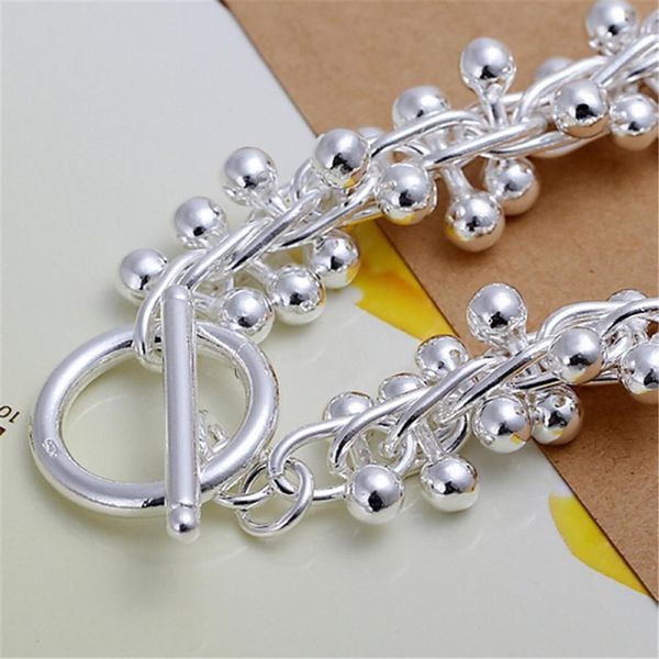 

silver color bracelets new listings fashion classic models silver jewelry christmas gifts grapes bracelet h bbyzuj, Black