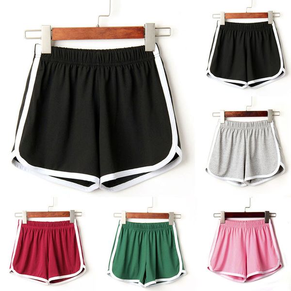 

2021 new women sports shorts fitness training jogging workout fitness gym running exercise summer dropship#a, White;black