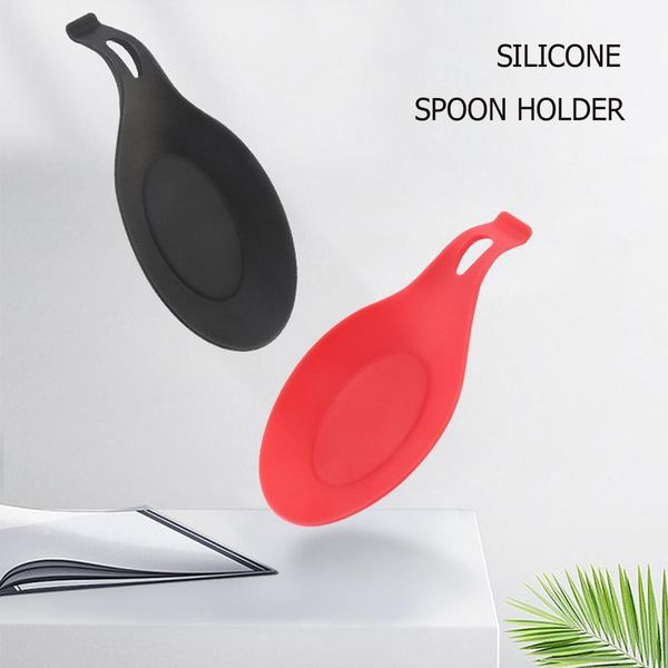 

sile spoon rest pad kitchen utensils spatula heat resistant placemat si jllggf