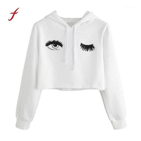 

womens hoodie eye printed sweatshirt long sleeve pullover blouse1, Black