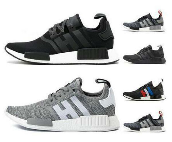 

nmd r1 primek classic oreo triple black white pink running shoes for men women runner trainers sports sneaker breathable size 36-45
