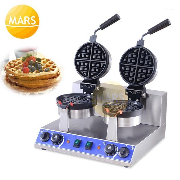 

bread makers electric waffle maker rotate baking pan egg cake oven pancake non-stick waffles mold breakfast machine1