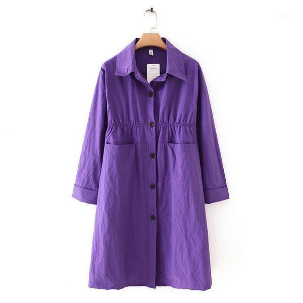 

plus size xl-4xl women's thin autumn jackets long sleeved long coats with big pockets officewear outwear1, Black;brown