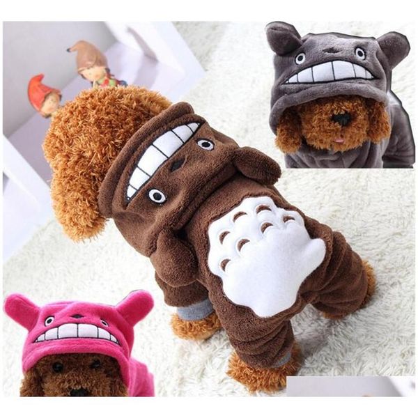

winter new dog apparel fashion pet outerwears sweater puppy cartoon totoro soft coat jacket summer dog jacket clothes 1avm9