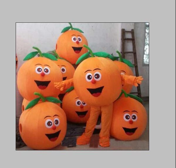 2018 fabrika satış Meyve portakal Maskot Kostüm Karikatür Anime tema karakter Noel Carnival Parti Fantezi Kostümler Yetişkin Kıyafet