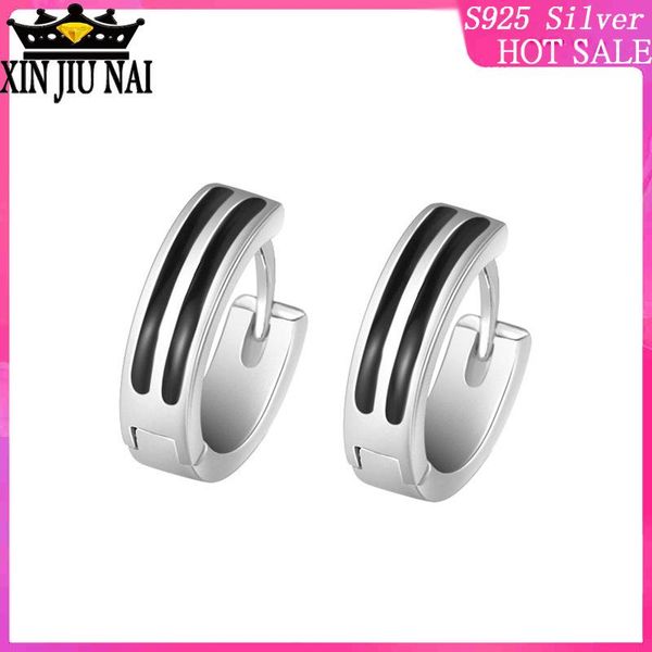 

fashion small circle black line women's exquisite earrings drop gold-plated simple design english earrings, Golden;silver