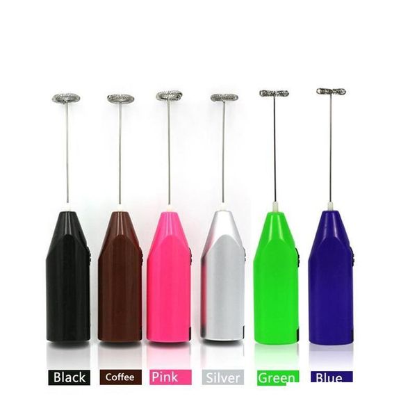 

handheld stainless steel coffee milk frother foamer drink electric whisk mixer battery operated kitchen egg beater stirrer dprzu