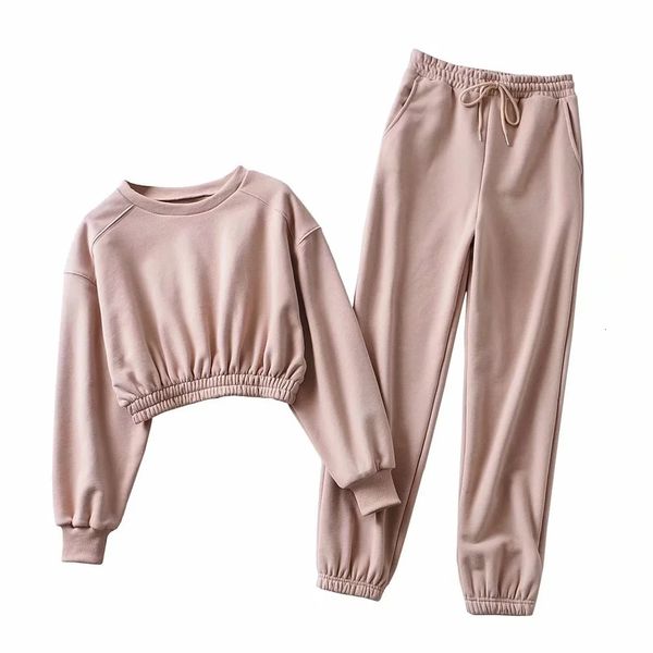 

2021 new in europe and the winter waist fleece + short chalaza who pants draw string movement leisure suit n64u, Black