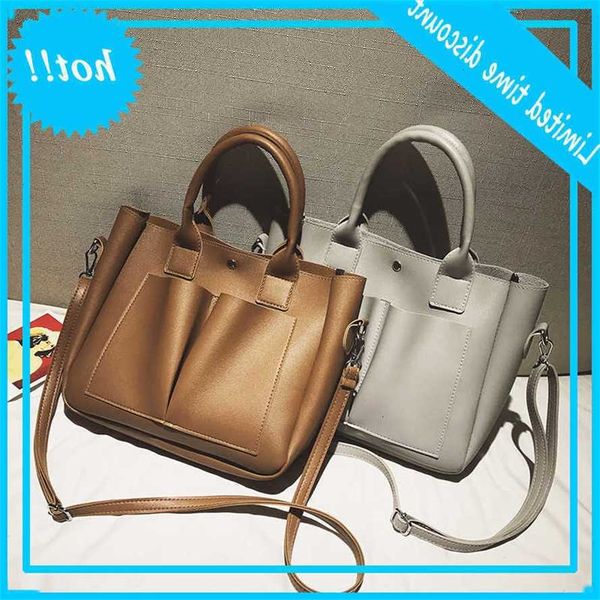 

bag women's 2019 new handbag versatile style personality double take out bucket sheet