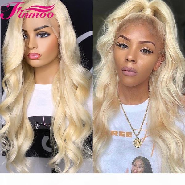 

body wave 1b 613 honey blonde 13x6 lace front human hair wigs pre plucked ombre colored brazilian remy transparent lace wig 150%, Black