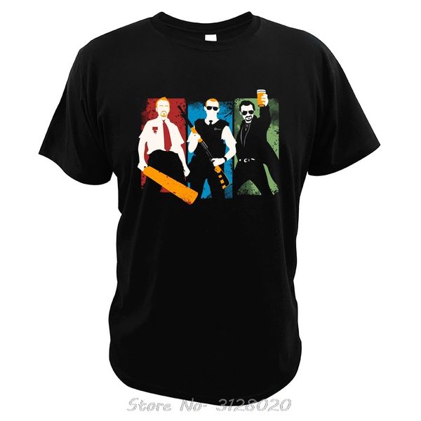 

sport three flavours cornetto trilogy t shirt shaun of the dead men cotton t-shirt fuzz the world's end tshirt tees