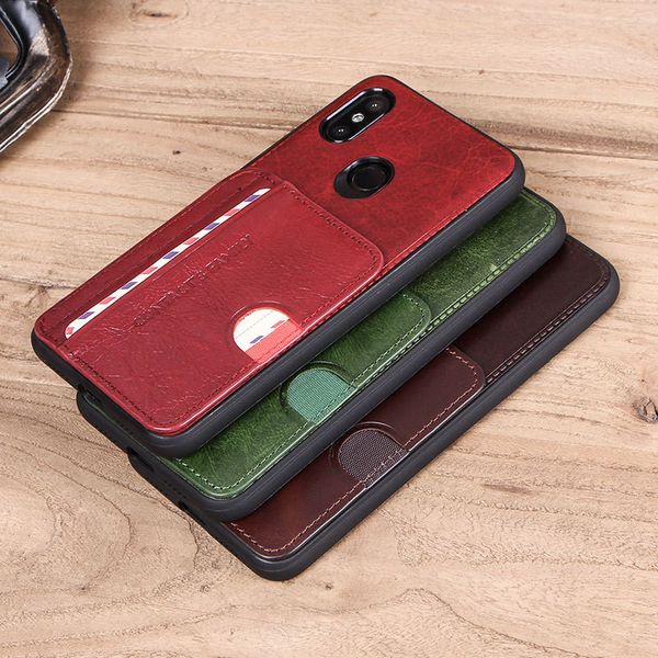 

phone case for xiaomi 8 nfc cover pc grained leather shockproof back case for xiaomi mi 8 cover shel