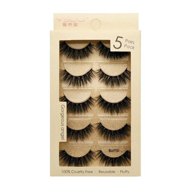 

5pairs false eyelashes mink eyelashes natural long hand made for makeups maquiagem mink cilios faux cils 1cm-1.5cm false lashes wmtkts
