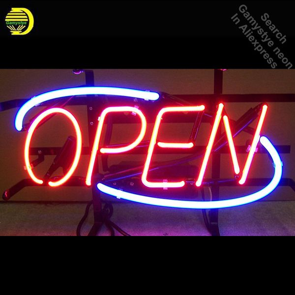 

red open neon signs handcrafted neon bulb beer bar pub glass tube iconic sign professional bulb light decorative characteristi