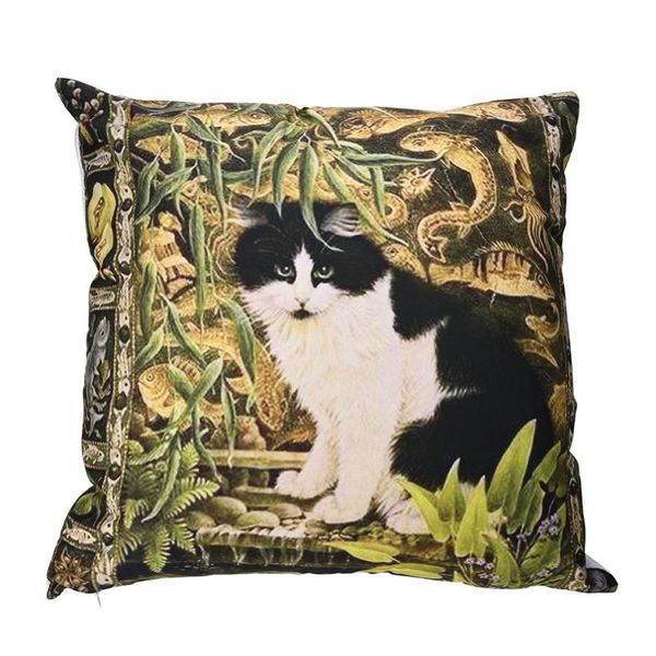 

45*45print pillow cases polyester sofa car cushion cover pillowcase dobby throw waist for home decor