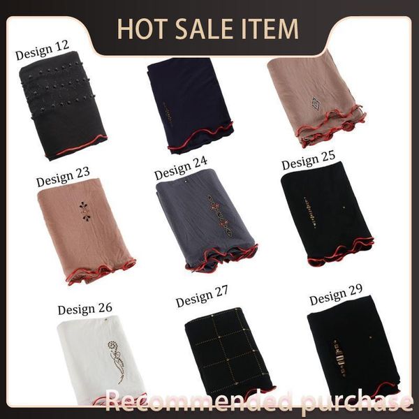 

new collection netherlands edges red line mix design stretchy shawl 2 jersey muslim prints stones with women dust for the wtsmx, White;black