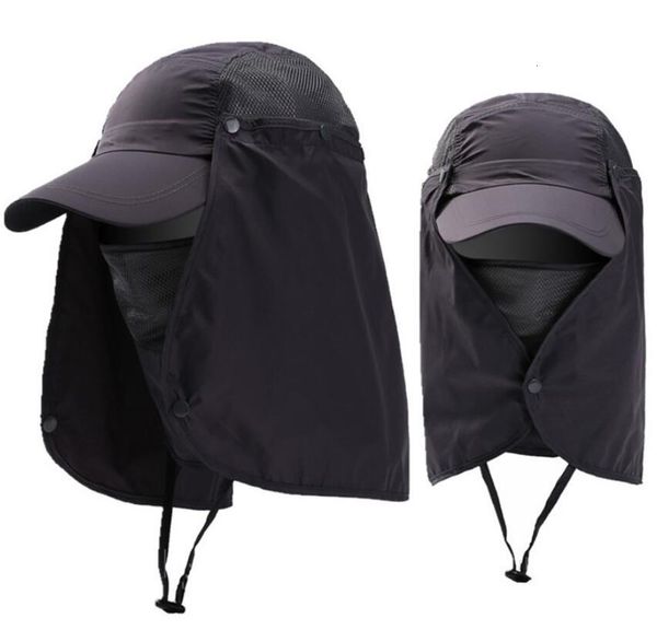 

visor hats fishing sun protector cap uv protection face neck cover sun protection outdoor sport hiking camping fishing hats vx6y2q, Black;green