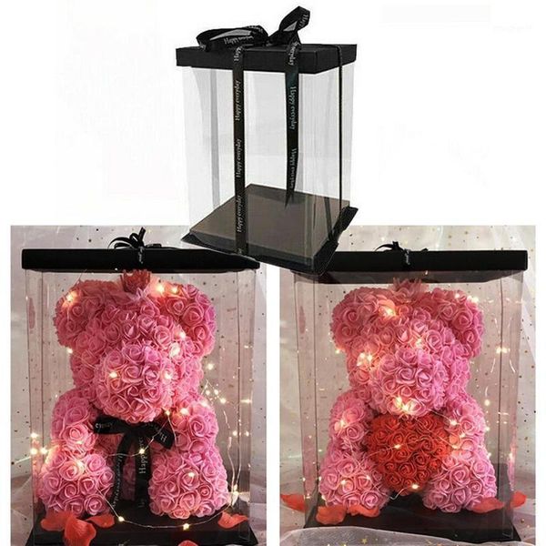 

2020 rose bear artificial wedding decoration gift box valentine's day birthday gift factory direct
