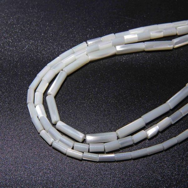 

4-14mm white natural mother of pearl shell tube beads loose shiny shell spacer bead for jewelry making necklace crafs str jllbtq, Black