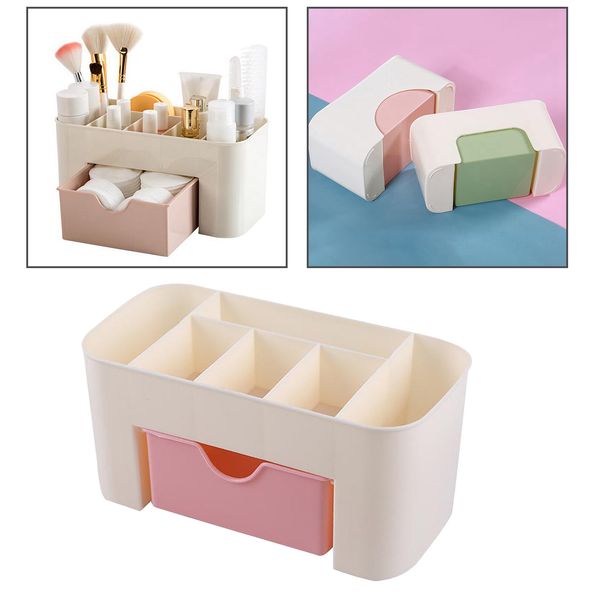 

plastic cosmetic makeup accessories organiser with drawer makeup jewelry display box
