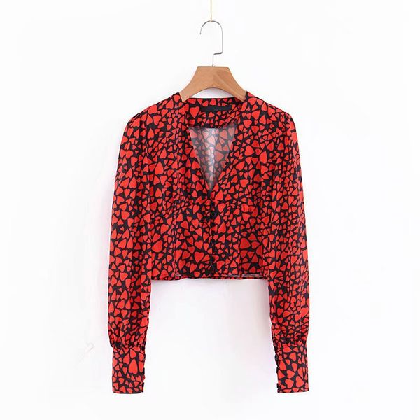 

2021 new peach red ladies leopard with decoration on long-sleeved hologram chiffon shirt women jacket jgjn, White