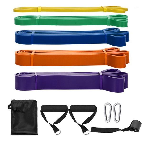 

resistance bands 11pcs set workout fintess exercise loop pull up band door anchor cushioned handles hooks with carry bags1