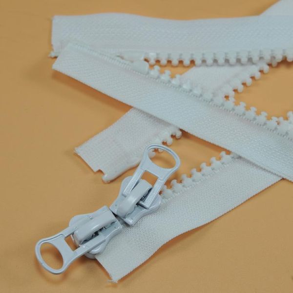 

8 1шт смола молния черный белый двойной ползунки вниз пальто куртки мешок палатка тент открытый конец zipper bbywwr bwkf