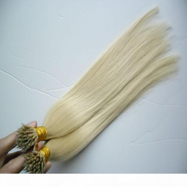 

grade 7a--1g s 100% human hair straight nano ring hair extension,straight wave color 1# 6# 60# 100s