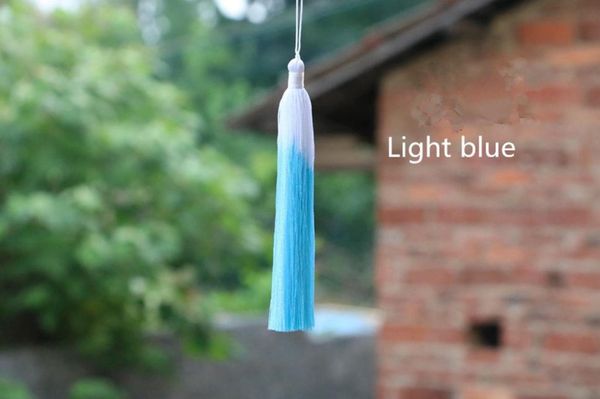 

2pcs fashion gradual tassel fringe diy garments materials key bag phone bookmark tassel pendant hand make embellissements craft h jlltvb