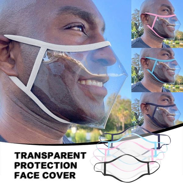 

transparent lip mask with valve anti-fog transparent face shield cotton mask deaf mute designer masks visible anti dust mouth face cover
