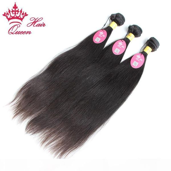 

queen hair peruvian virgin hair straight extensions 12"-28" 5pcs unprocessed remy human hair, by dhl, Black