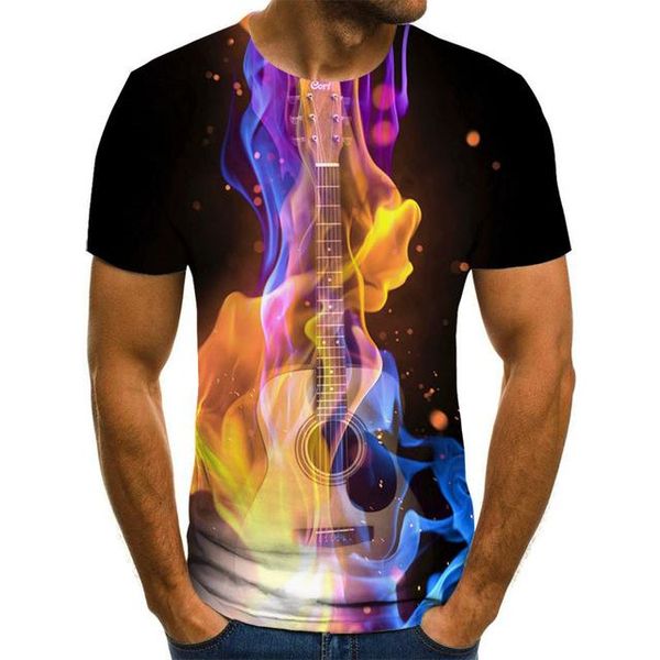 

ladies homme coco guitar summer 3d print shirts humor plus size hentai men clothing