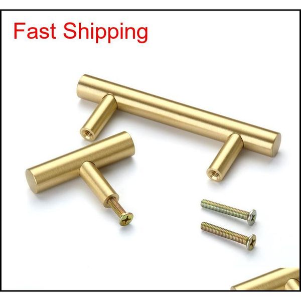 

solid brass tbar shape cabinet handles furniture drawer pulls kitchen cupboard knobs pull han qyltzi bde_luck