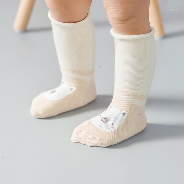 

animal four season socks baby non-slip toddler floor socks creative new children's long tube cartoon autumn winter color cotton1, Pink;yellow