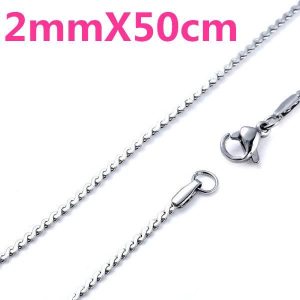 

titanium s chain 316l for man and women, Silver