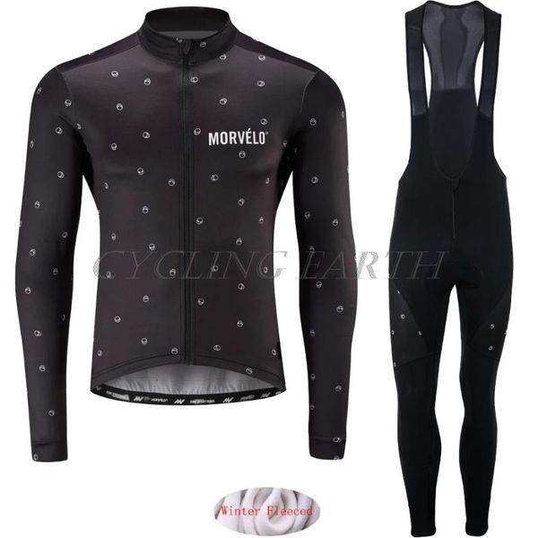 

winter cycling clothing morvelo 2020 jacket windproof ropa ciclismo special mtb bicycle thermal fleece outdoor sport clothes, Black;blue