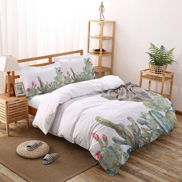 

bedding sets cactus tropical plant fashion style home bed duvet cover flat sheet pillowcase twin full king  set1
