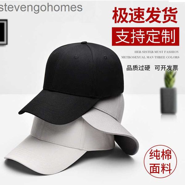 

cap cotton baseball cap, six piece sunscreen cap, and cap embroidery, Blue;gray