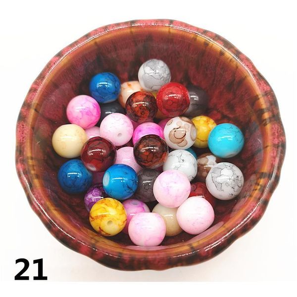 

wholesale 4/6/8/10mm czech glass beads round charm loose spacer beads black painted for jewellery making diy brac jlljqh