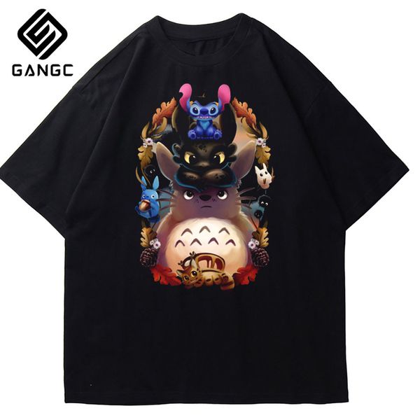 

totoro harajuku ullzang women studio ghibli kawaii miyazaki hayao funny cartoon 90s vintage style sport hooded sweatshirt hoodie t shirt