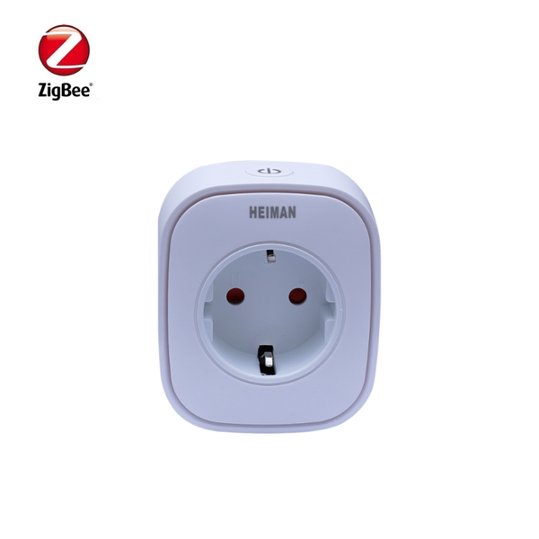 

promotion heiman zigbee 16a power metering plug control power on off socket for smart home device