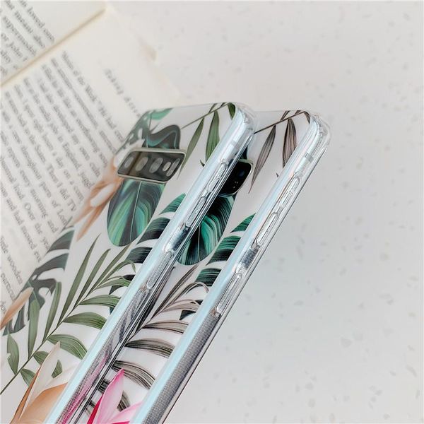 

flykylin art leaf flower чехол для samsung galaxy s8 s9 s10 s20 plus s10e s20 ультра примечания 10 plus силиконового кока с jllomr book2005