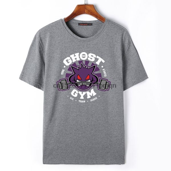 

аниме мультфильм gengar printed мужчины лето хлопка с коротким рукавом мода мужской одежды дизайнеры балахон футболки толстовка