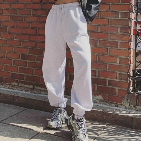 

harem pants for women black high waist trousers women loose korean style pants jogger mujer hip hop hippie grey sweatpants women lj200820, Black;white