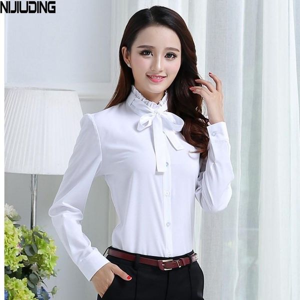 

white shirts for girls clothing chiffon girls blouses 2020 new spring autumn teenage bottoming clothes students school uniforms1